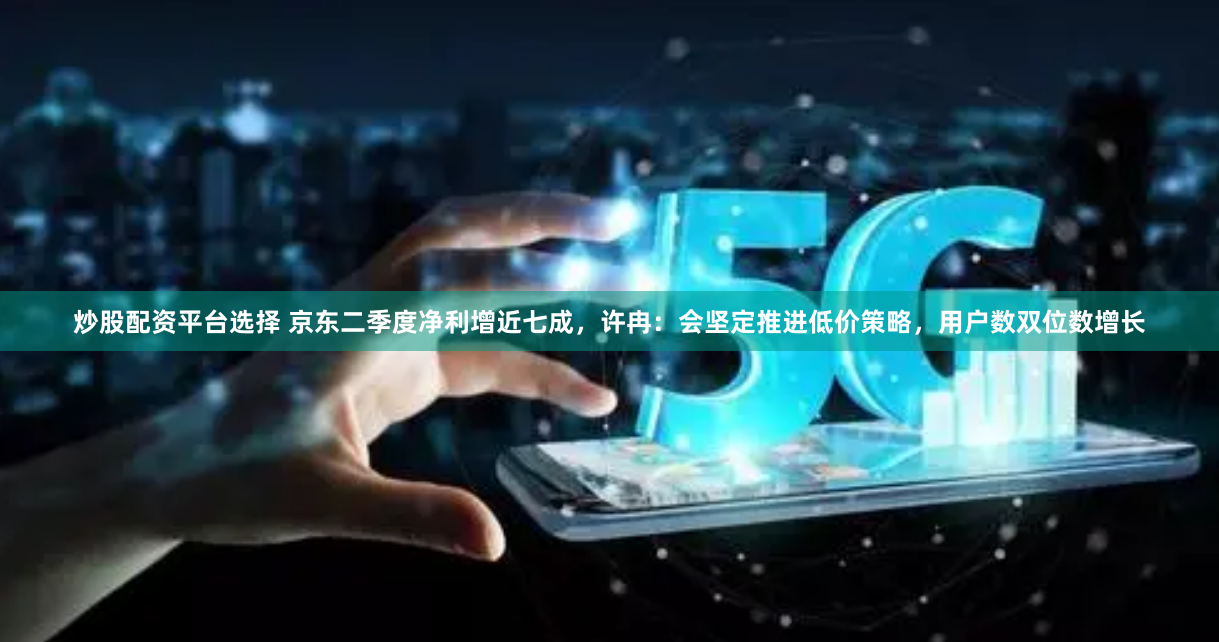 炒股配资平台选择 京东二季度净利增近七成，许冉：会坚定推进低价策略，用户数双位数增长